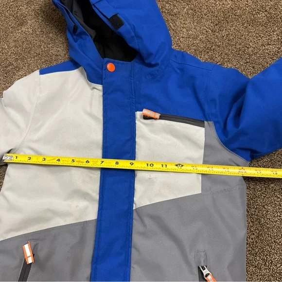 Kids Snowsuit Set Size 6-7 Ski Jacket & Pants Boys Swiss Tech Blue Grey - Picture 12 of 13